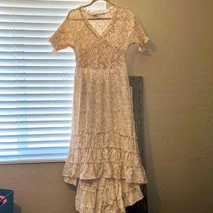 size large polygram floral maxi dress